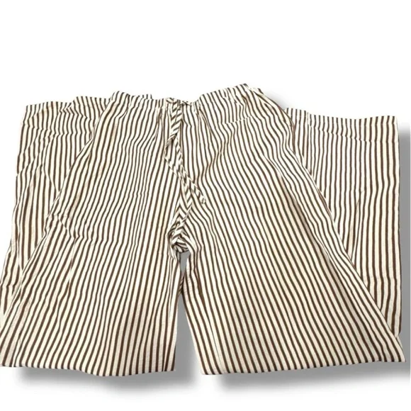 SHEIN Women's Casual Striped Wide-Leg Long Pants - Picture 8 of 9